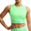 Nike Pro Dri-FIT 365 Crop Tank - Women's White/Illusion Green