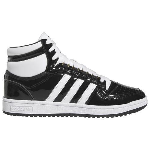 

adidas Originals Mens adidas Originals Top Ten RB Patent Leather - Mens Basketball Shoes Black/White Size 8.5