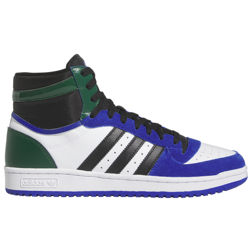 

adidas Mens adidas Top Ten - Mens Basketball Shoes White/Semi Lucid Blue/Dark Green Size 12.0