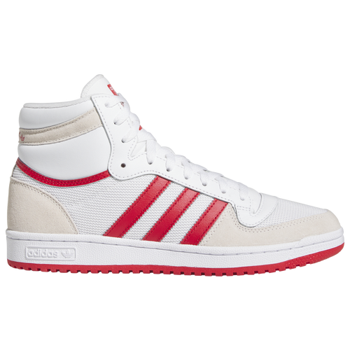 

adidas Mens adidas Top Ten - Mens Basketball Shoes Ftwr White/Better Scarlet/Chalk White Size 08.5