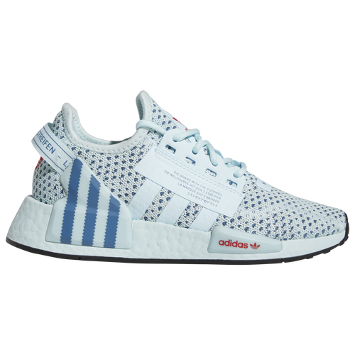

adidas Originals NMD R1 V2 Casual Sneakers - Boys' Grade School Blue/Red Size 04.5
