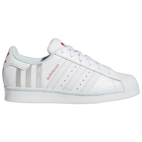 

Boys adidas Originals adidas Originals Superstars - Boys' Grade School Basketball Shoe White/White/Blue Size 07.0