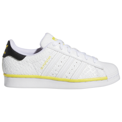 Boys' Grade School - adidas Originals Superstar - White/Yellow/Black