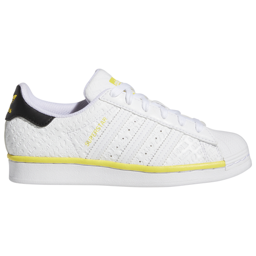 

adidas Originals Boys adidas Originals Superstar - Boys' Grade School Basketball Shoes White/Yellow/Black Size 05.0