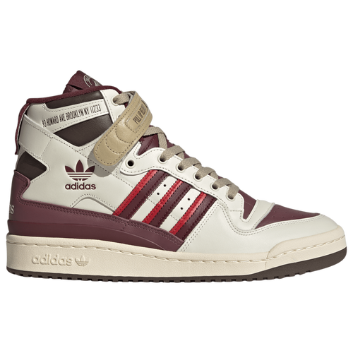 

adidas Originals Mens adidas Originals Forum Hi - Mens Basketball Shoes Beige/Red Size 10.0