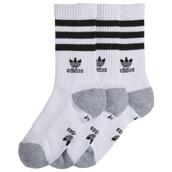 Men's - adidas Roller 2.0 3-Pack Crew Socks - White/Black/Grey