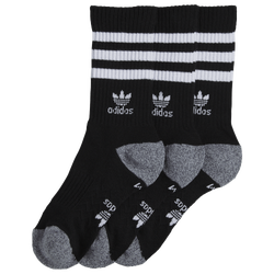 Men's - adidas Roller 2.0 3-Pack Crew Socks - Black/White/Grey