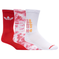 Men's - adidas Colorwash Crew 3 Pack - Orange/White