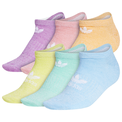 

adidas Originals adidas Originals Classic SL 6 Pack Super No Show Socks - Womens Blue/Yellow/Pink Size M