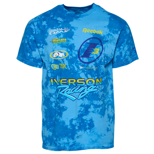 

Reebok Mens Reebok Allen Iverson Bike Life T-Shirt - Mens Blue/Blue Size M