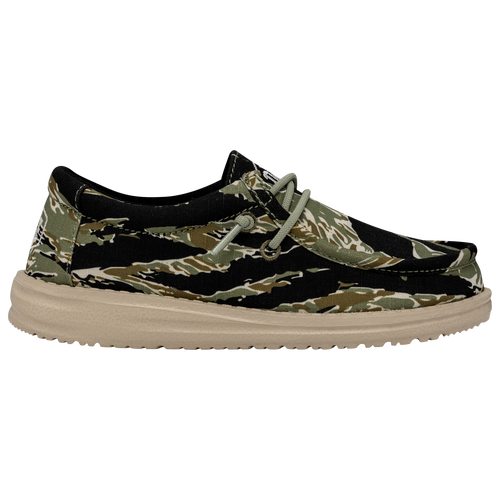 

HEYDUDE Boys HEYDUDE Wally Camo - Boys' Grade School Shoes Green/Black Size 04.0