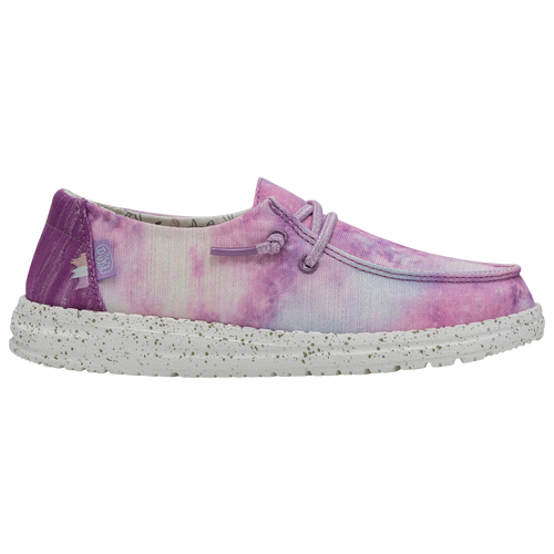 

Girls HEYDUDE HEYDUDE Wendy Dreamer - Girls' Grade School Shoe Purple/Blue/White Size 04.0