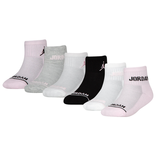 GIRLS - Jordan Ankle Sock - Pink/White