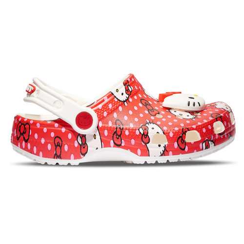 

Girls Preschool Crocs Crocs Classic Clogs Hello Kitty - Girls' Preschool Shoe Red/White Size 12.0