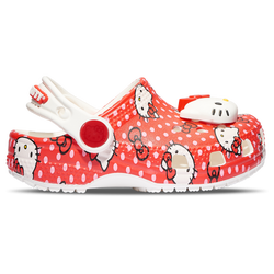 Girls' Toddler - Crocs Classic Clogs Hello Kitty - Red/White