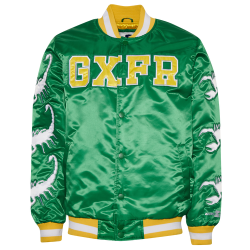 

Starter x Griselda Mens Starter x Griselda Satin Bomber Jacket - Mens Yellow/Green Size XL