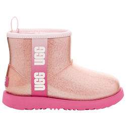 Girls' Grade School - UGG Classic Mini Clear - White/Pink