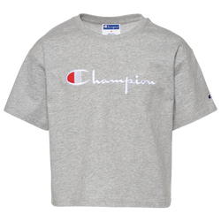 Girls' Grade School - Champion C-Life Boxy T-Shirt - Gray/Gray