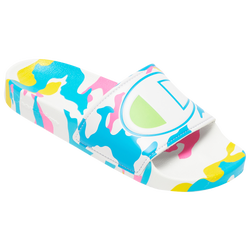 Girls' Grade School - Champion IPO Slide - Blue/Pink/Yellow