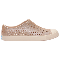 Girls' Grade School - Native Shoes Jefferson - Rock Salt/Pink