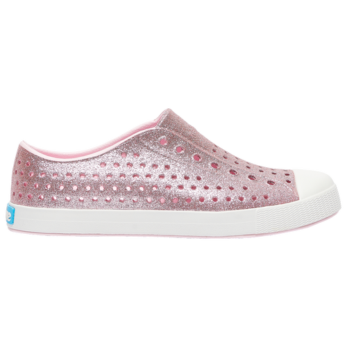 

Girls Native Shoes Native Shoes Jefferson - Girls' Grade School Shoe White/Pink Bling/Pink Bling Size 06.0