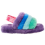 UGG Fluff Yeah Slide - Girls' Grade School Purple/Rainbow