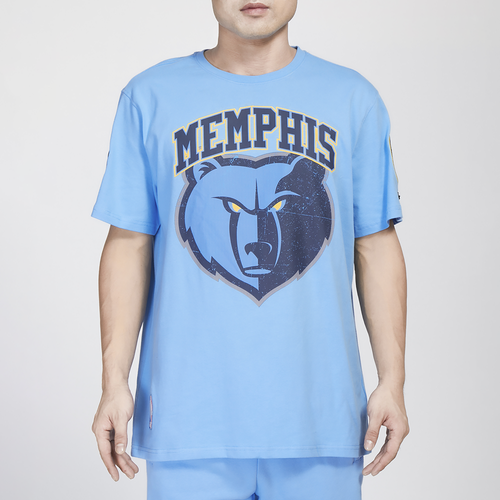 Shop Pro Standard Mens  Grizzlies Crackle Sj T-shirt In Blue