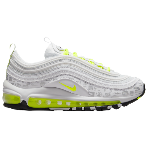 

Nike Boys Nike Air Max 97 - Boys' Grade School Shoes White/Volt Size 04.0