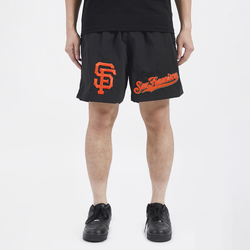 Men's - Pro Standard San Francisco Giants Dbl Logo Woven Short - Black/Black