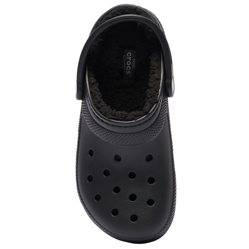 Classic lined crocs fashion black