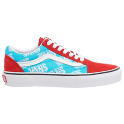 Girls' Grade School - Vans Old Skool - Red/Blue/White