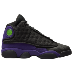 Boys' Grade School - Jordan Retro 13 - Black/Purple/White