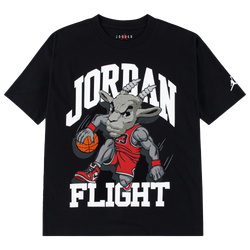 Boys' Grade School - Jordan Goat Honey Ditch Patch Short Sleeve T-Shirt  - White/Black