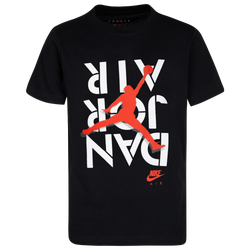 Boys' Grade School - Jordan AJ4 Stacked Air T-Shirt - Black/Red