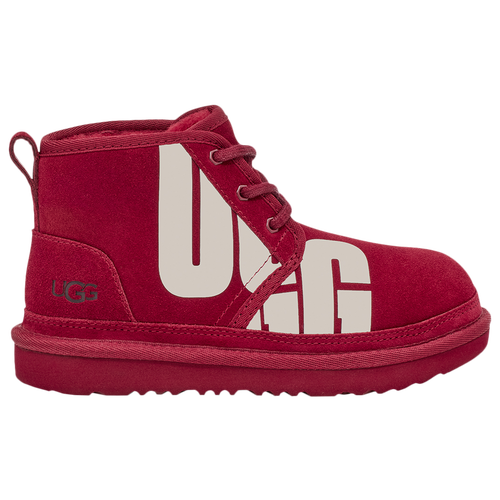 

Boys UGG UGG Neumel Split Logo - Boys' Grade School Shoe Red/Red Size 04.0