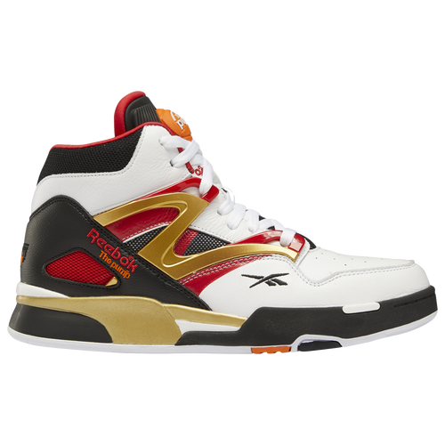 

Reebok Mens Reebok Pump Omni Zone II - Mens Basketball Shoes White/Gold/Red Size 09.5