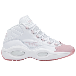 Men's - Reebok Question Mid Pink Toe - White/Pink