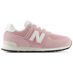 Girls' Grade School - New Balance 574 Lace - Sea Salt/Pink Chalk