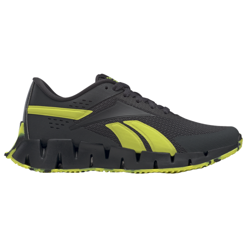 Reebok Zig Dynamica 2.0 - Boys' Grade School Running Shoes - Pure Grey / Night Black / Acid Yellow - G57430