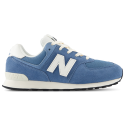 Boys' Grade School - New Balance 574 Lace - Sea Salt/Heron Blue