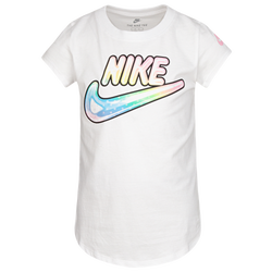 Girls' Preschool - Nike Bubble T-Shirt - White/Pink/Blue