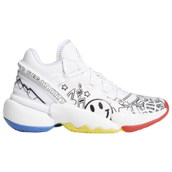 Boys' Grade School - adidas D.O.N. Issue 2 - White/Red/Blue