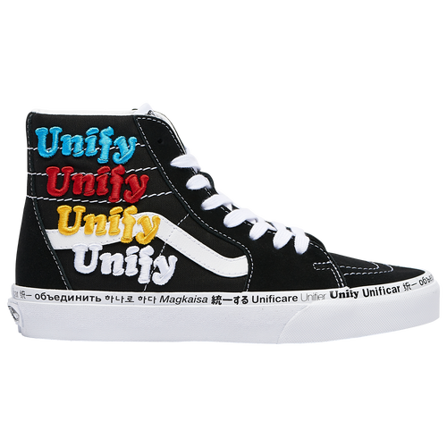 

Vans Boys Vans SK8 Hi Unify - Boys' Grade School Shoes Black/White/Multicolor Size 04.5