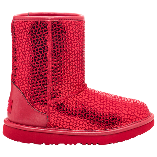 

UGG Girls UGG Classic II Gel Hearts - Girls' Grade School Shoes Red/Red Size 05.0