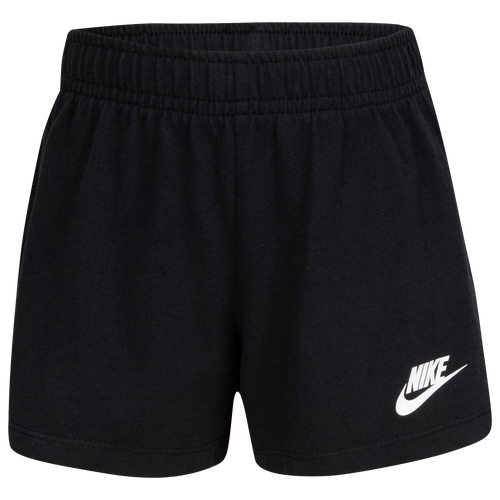 

Girls Preschool Nike Nike Jersey Shorts - Girls' Preschool Black/Black Size 6X