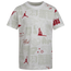 Jordan Air Elements All Over Print T-Shirt - Boys' Grade School White/Red
