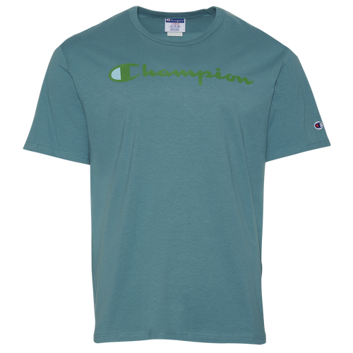 

Champion Mens Champion Script 22 Short Sleeve T-Shirt - Mens Teal Size L