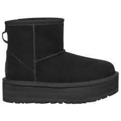 Girls' Grade School - UGG Classic Mini Platform - Black/Black