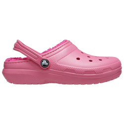 Girls' Grade School - Crocs Classic Lined Clogs - Hyper Pink