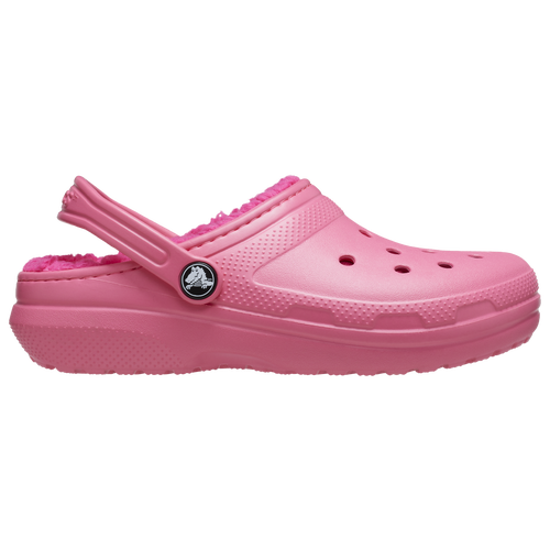 

Girls Crocs Crocs Classic Lined Clogs - Girls' Grade School Shoe Hyper Pink Size 05.0